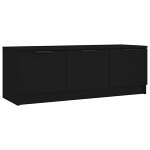 vidaXL fekete szerelt fa TV-szekrény 102 x 35 x 36, 5 cm kép