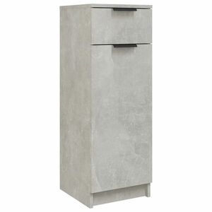 vidaXL betonszürke szerelt fa fürdőszobaszekrény 32 x 34 x 90 cm kép
