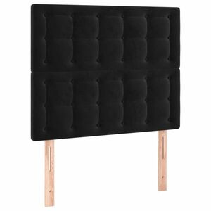 vidaXL 2 db fekete bársony fejtámla 100x5x78/88 cm kép