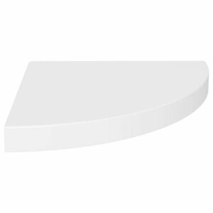 vidaXL fehér MDF lebegő sarokpolc 35 x 35 x 3, 8 cm kép