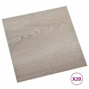vidaXL 20 db tópszínű öntapadó PVC padlólap 1, 86 m² kép