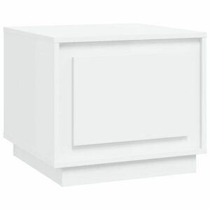 vidaXL fehér szerelt fa dohányzóasztal 51x50x44 cm kép
