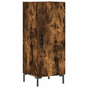 vidaXL füstös tölgy színű szerelt fa tálalószekrény 34, 5 x 34 x 90 cm kép