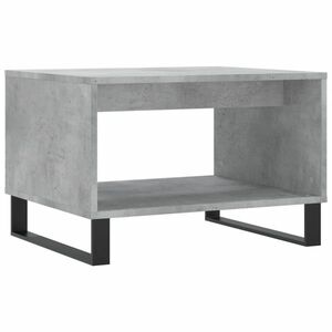 vidaXL betonszürke szerelt fa dohányzóasztal 60 x 50 x 40 cm kép