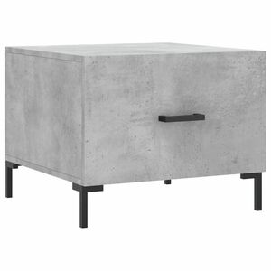 vidaXL betonszürke szerelt fa dohányzóasztal 50 x 50 x 40 cm kép