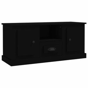 vidaXL fekete szerelt fa TV-szekrény 100x35, 5x45 cm kép