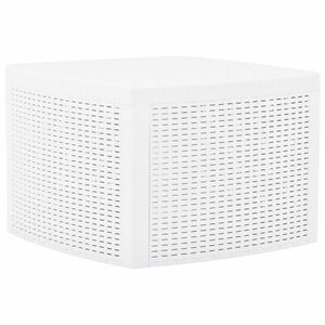vidaXL fehér műanyag kisasztal 54 x 54 x 36, 5 cm kép