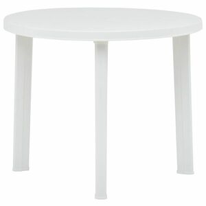 vidaXL fehér műanyag kerti asztal 89 cm kép