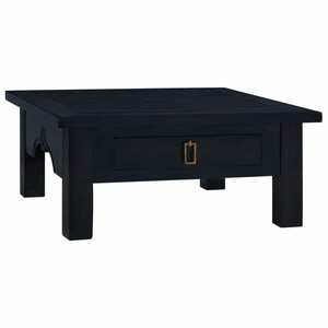 vidaXL világos feketekávé színű mahagónifa dohányzóasztal 68x68x30 cm kép