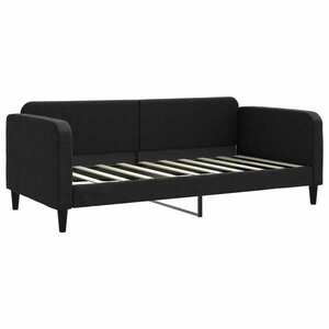 vidaXL fekete szövet kanapéágy 90 x 190 cm kép