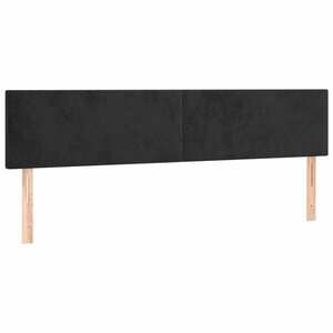 vidaXL 2 db fekete bársony fejtámla 100x5x78/88 cm kép