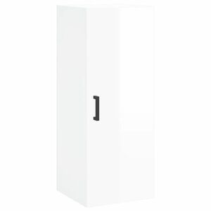 vidaXL magasfényű fehér fali szekrény 34, 5 x 34 x 90 cm kép