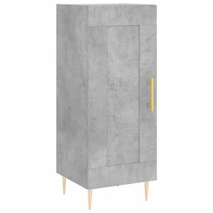 vidaXL betonszürke szerelt fa tálalószekrény 34, 5 x 34 x 90 cm kép