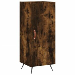 vidaXL füstös tölgy színű szerelt fa tálalószekrény 34, 5 x 34 x 90 cm kép