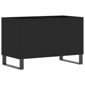 vidaXL fekete szerelt fa hanglemezszekrény 74, 5x38x48 cm kép