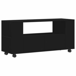 vidaXL fekete szerelt fa TV-szekrény 102x34, 5x43 cm kép