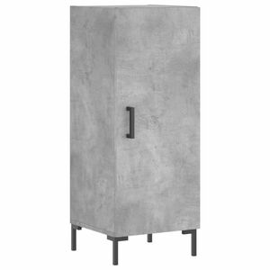 vidaXL betonszürke szerelt fa tálalószekrény 34, 5 x 34 x 90 cm kép