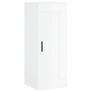 vidaXL magasfényű fehér szerelt fa fali szekrény 34, 5x34x90 cm kép
