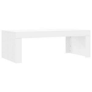 vidaXL fehér szerelt fa dohányzóasztal 102x50x36 cm kép