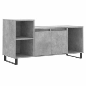 vidaXL betonszürke szerelt fa TV-szekrény 100 x 35 x 55 cm kép