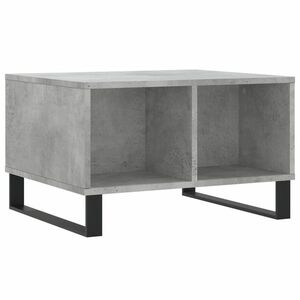 vidaXL betonszürke szerelt fa dohányzóasztal 60 x 50 x 36, 5 cm kép