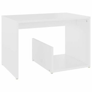 vidaXL fehér forgácslap kisasztal 59 x 36 x 38 cm kép