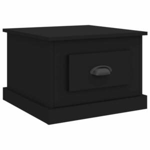 vidaXL fekete szerelt fa dohányzóasztal 50x50x35 cm kép