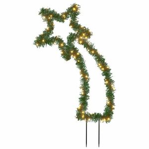 vidaXL karácsonyi hullócsillag fénydekoráció cövekekkel 115 LED 89 cm kép