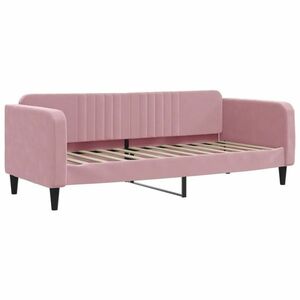 vidaXL rózsaszín bársony kanapéágy 80 x 200 cm kép