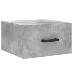 vidaXL 2 db betonszürke falra szerelhető éjjeliszekrény 35x35x20 cm kép