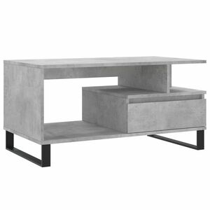 vidaXL betonszürke szerelt fa dohányzóasztal 90x49x45 cm kép