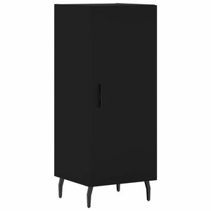 vidaXL fekete szerelt fa tálalóasztal 34, 5 x 34 x 90 cm kép