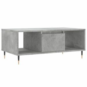 vidaXL betonszürke szerelt fa dohányzóasztal 90x50x36, 5 cm kép