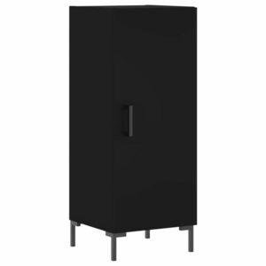 vidaXL fekete szerelt fa tálalóasztal 34, 5 x 34 x 90 cm kép