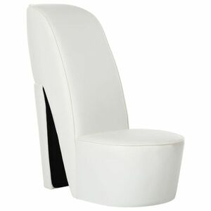 vidaXL fehér magas sarkú cipő formájú műbőr szék kép
