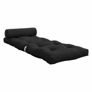 Feketés antracitszürke futon matrac 70x200 cm Wrap Dark Grey – Karup Design kép