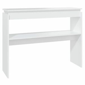vidaXL fehér forgácslap tálalóasztal 102 x 30 x 80 cm kép
