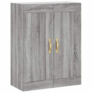 vidaXL szürke sonoma szerelt fa fali szekrény 69, 5 x 34 x 90 cm kép