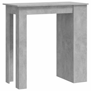 vidaXL betonszürke bárasztal tárolópolccal 102 x 50 x 103, 5 cm kép