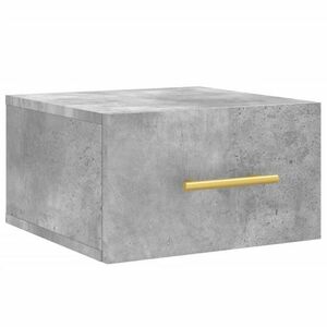 vidaXL 2 db betonszürke falra szerelhető éjjeliszekrény 35x35x20 cm kép