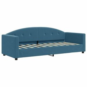 vidaXL kék bársony kanapéágy 80 x 200 cm kép