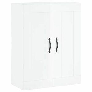 vidaXL magasfényű fehér szerelt fa fali szekrény 69, 5 x 34 x 90 cm kép