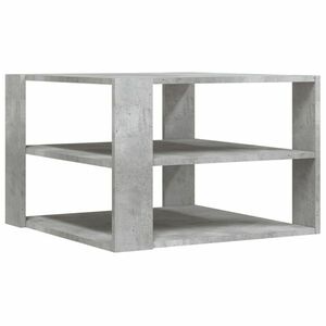 vidaXL betonszürke szerelt fa dohányzóasztal 59, 5 x 59, 5 x 40 cm kép