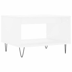 vidaXL fehér szerelt fa dohányzóasztal 60x50x40 cm kép