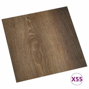 vidaXL 55 db barna öntapadó PVC padlólap 5, 11 m² kép