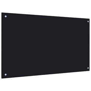 vidaXL fekete edzett üveg konyhai falburkoló 100 x 60 cm kép