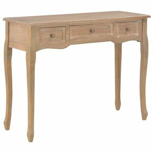 vidaXL 280047 Dressing Console Table with 3 Drawers Brown kép