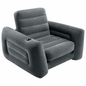 INTEX sötétszürke kihúzható fotel 117 x 224 x 66 cm kép