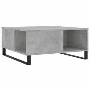vidaXL betonszürke szerelt fa dohányzóasztal 80x80x36, 5 cm kép