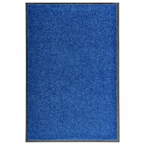 vidaXL kék kimosható lábtörlő 60 x 90 cm kép